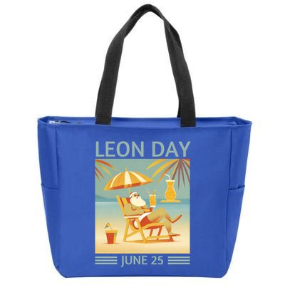 National Leon Day June 25 Noel Christmas Gift Zip Tote Bag