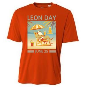 National Leon Day June 25 Noel Christmas Great Gift Cooling Performance Crew T-Shirt