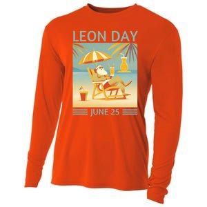 National Leon Day June 25 Noel Christmas Great Gift Cooling Performance Long Sleeve Crew