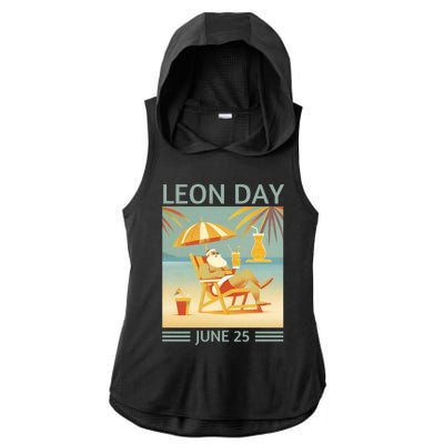 National Leon Day June 25 Noel Christmas Great Gift Ladies PosiCharge Tri-Blend Wicking Draft Hoodie Tank