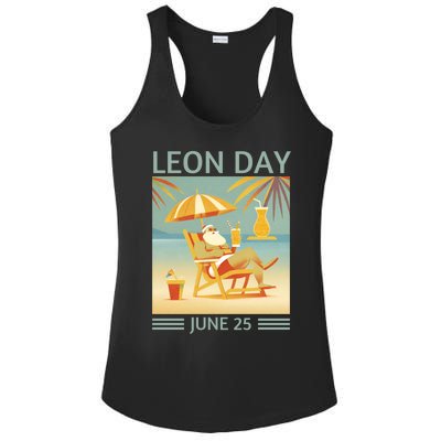 National Leon Day June 25 Noel Christmas Great Gift Ladies PosiCharge Competitor Racerback Tank