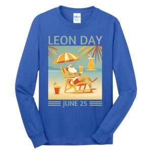 National Leon Day June 25 Noel Christmas Great Gift Tall Long Sleeve T-Shirt