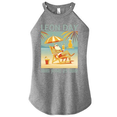 National Leon Day June 25 Noel Christmas Great Gift Women’s Perfect Tri Rocker Tank