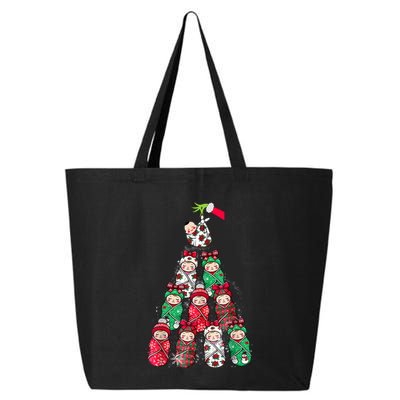 Nicu Labor Delivery Nurse Santa Christmas Xmas Pajamas Funny 25L Jumbo Tote