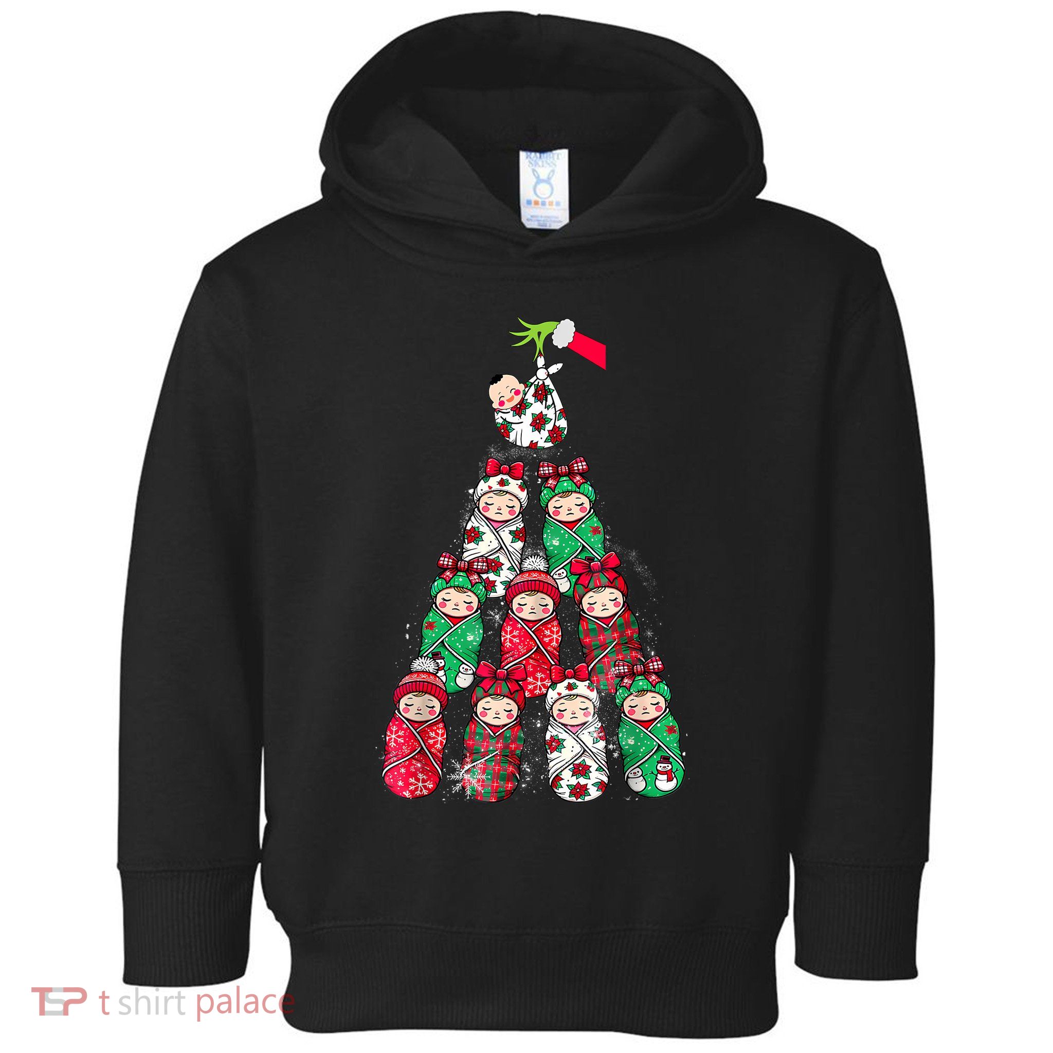 Nicu Labor Delivery Nurse Santa Christmas Xmas Pajamas Funny Toddler Hoodie
