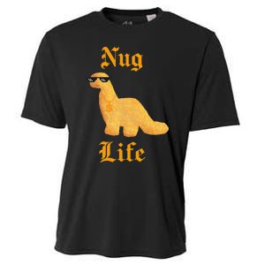 Nug Life Dino Nuggs Dino Chicken Nuggets Dinosaur Nugget Cooling Performance Crew T-Shirt