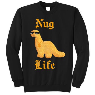 Nug Life Dino Nuggs Dino Chicken Nuggets Dinosaur Nugget Sweatshirt