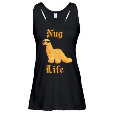 Nug Life Dino Nuggs Dino Chicken Nuggets Dinosaur Nugget Ladies Essential Flowy Tank