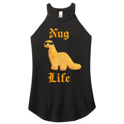 Nug Life Dino Nuggs Dino Chicken Nuggets Dinosaur Nugget Women's Perfect Tri Rocker Tank