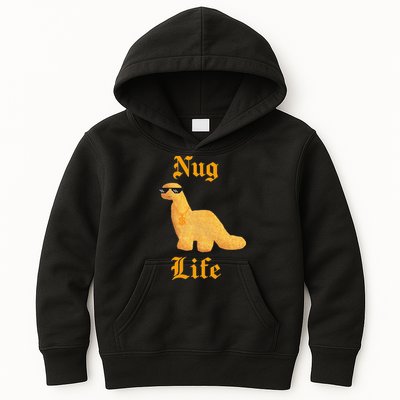 Nug Life Dino Nuggs Dino Chicken Nuggets Dinosaur Nugget Kids Hoodie
