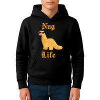 Nug Life Dino Nuggs Dino Chicken Nuggets Dinosaur Nugget Kids Hoodie