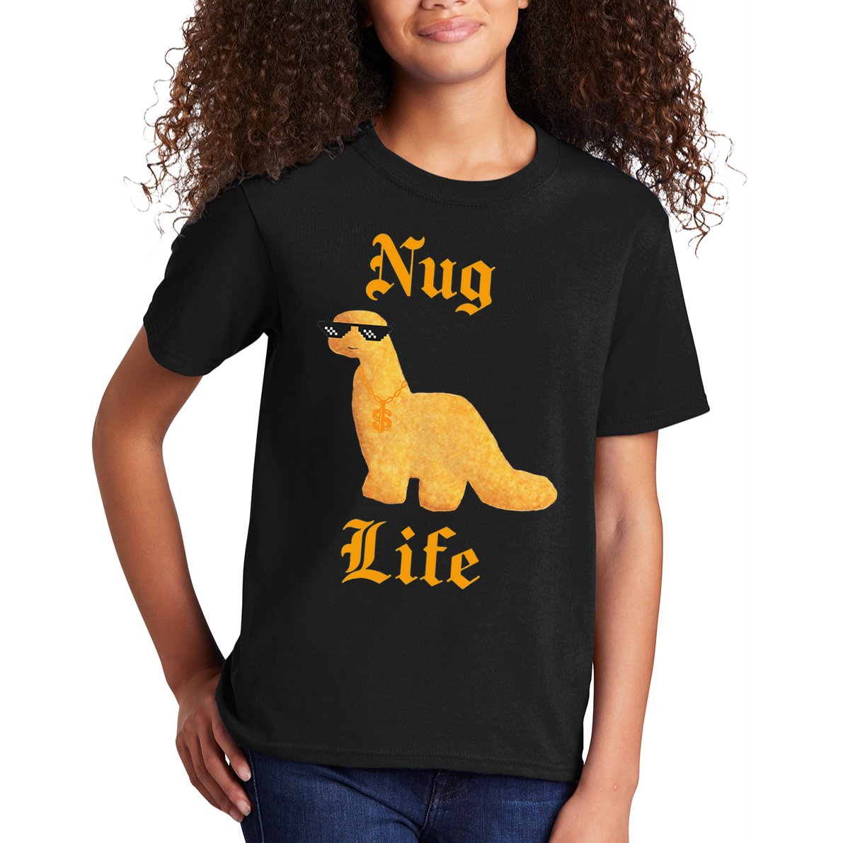 Nug Life Dino Nuggs Dino Chicken Nuggets Dinosaur Nugget Kids T-Shirt