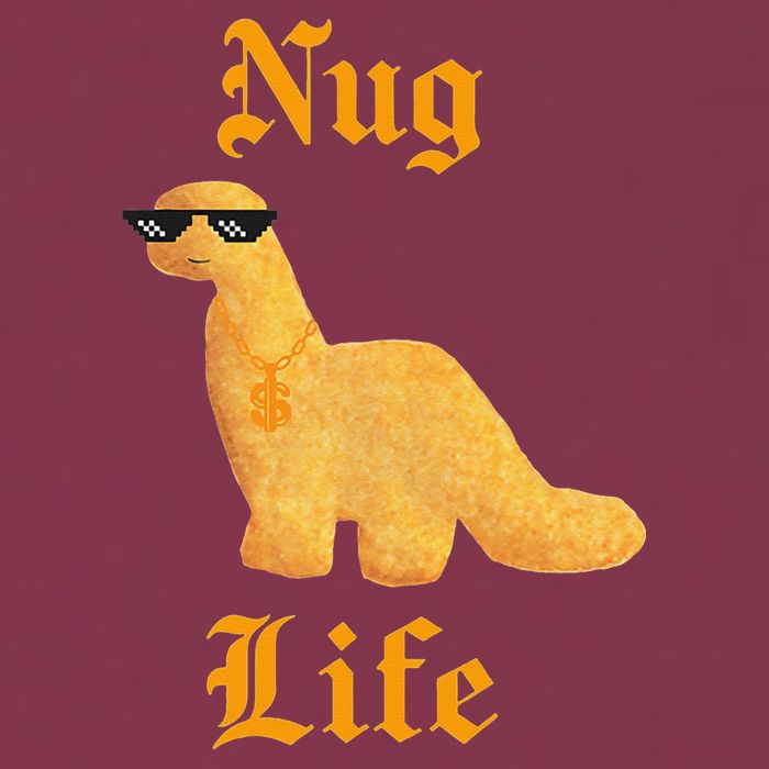 Nug Life Dino Nuggs Dino Chicken Nuggets Dinosaur Nugget 16oz Travel Tumbler
