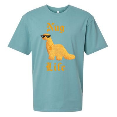 Nug Life Dino Nuggs Dino Chicken Nuggets Dinosaur Nugget Sueded Cloud Jersey T-Shirt