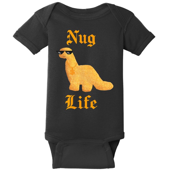 Nug Life Dino Nuggs Dino Chicken Nuggets Dinosaur Nugget Baby Bodysuit