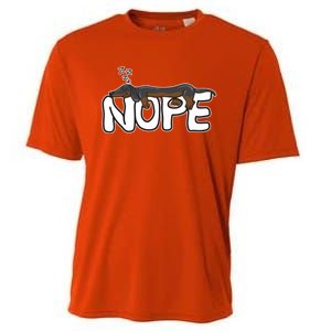 Nope Lazy Dachshund Dog Lover Great Gift Cooling Performance Crew T-Shirt