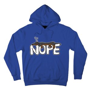 Nope Lazy Dachshund Dog Lover Great Gift Hoodie