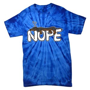 Nope Lazy Dachshund Dog Lover Great Gift Tie-Dye T-Shirt