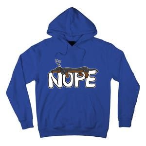 Nope Lazy Dachshund Dog Lover Great Gift Tall Hoodie