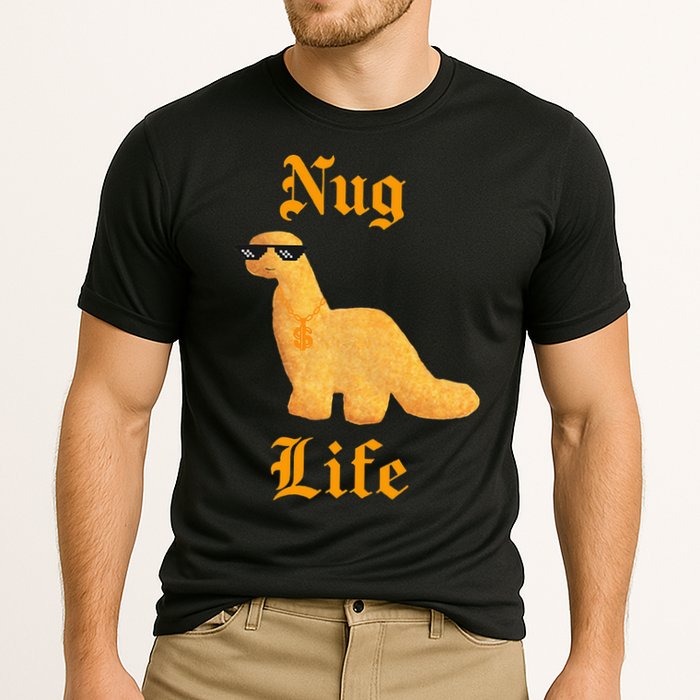 Nug Life Dino Nuggs Dino Chicken Nuggets Dinosaur Nugget Performance Shirt