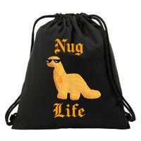 Nug Life Dino Nuggs Dino Chicken Nuggets Dinosaur Nugget Drawstring Bag