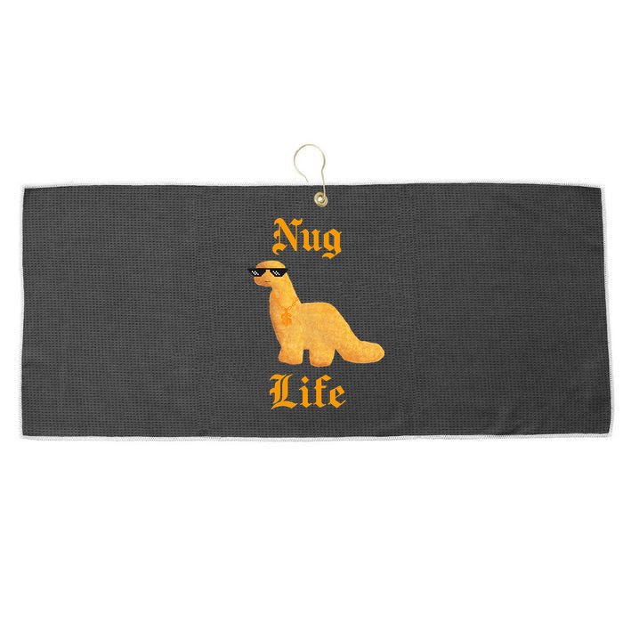 Nug Life Dino Nuggs Dino Chicken Nuggets Dinosaur Nugget Large Microfiber Waffle Golf Towel