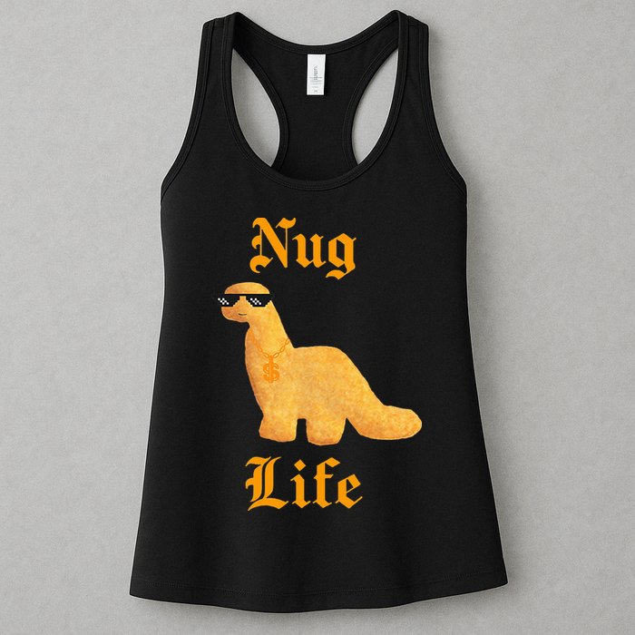 Nug Life Dino Nuggs Dino Chicken Nuggets Dinosaur Nugget Womens Tank Top