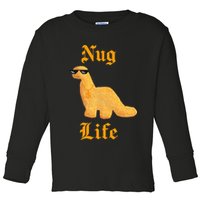 Nug Life Dino Nuggs Dino Chicken Nuggets Dinosaur Nugget Toddler Long Sleeve Shirt