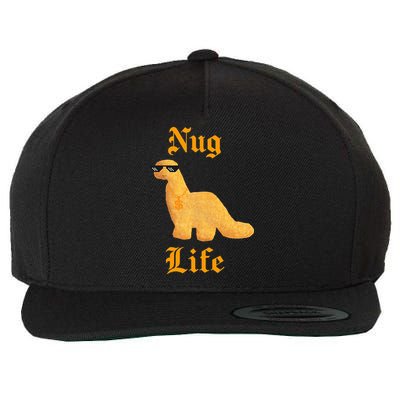 Nug Life Dino Nuggs Dino Chicken Nuggets Dinosaur Nugget Wool Snapback Cap