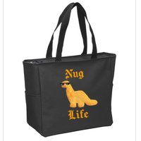 Nug Life Dino Nuggs Dino Chicken Nuggets Dinosaur Nugget Zip Tote Bag
