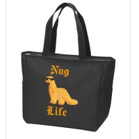 Nug Life Dino Nuggs Dino Chicken Nuggets Dinosaur Nugget Zip Tote Bag