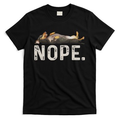 Nope Lazy Dachshund T-Shirt