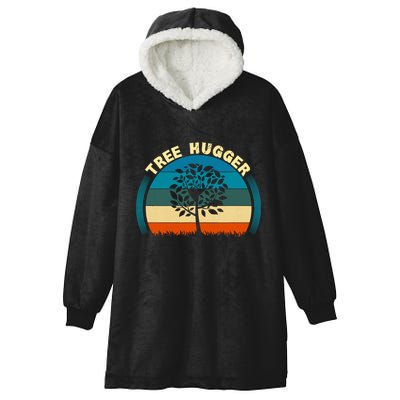 Nature Lovers Earth Environmentalist Tree Hugger Sunset Hooded Wearable Blanket