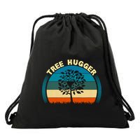 Nature Lovers Earth Environmentalist Tree Hugger Sunset Drawstring Bag