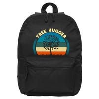 Nature Lovers Earth Environmentalist Tree Hugger Sunset 16 in Basic Backpack