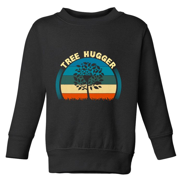 Nature Lovers Earth Environmentalist Tree Hugger Sunset Toddler Sweatshirt