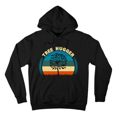 Nature Lovers Earth Environmentalist Tree Hugger Sunset Tall Hoodie