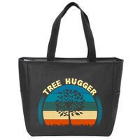 Nature Lovers Earth Environmentalist Tree Hugger Sunset Zip Tote Bag