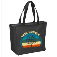 Nature Lovers Earth Environmentalist Tree Hugger Sunset Zip Tote Bag