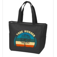 Nature Lovers Earth Environmentalist Tree Hugger Sunset Zip Tote Bag