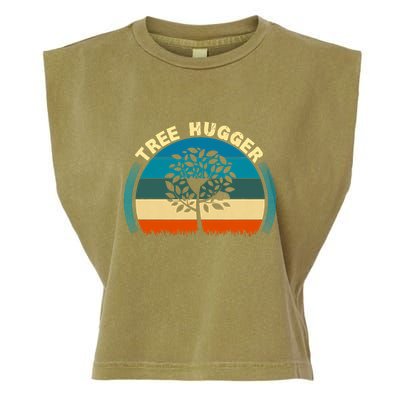 Nature Lovers Earth Environmentalist Tree Hugger Sunset Garment-Dyed Women's Muscle Tee