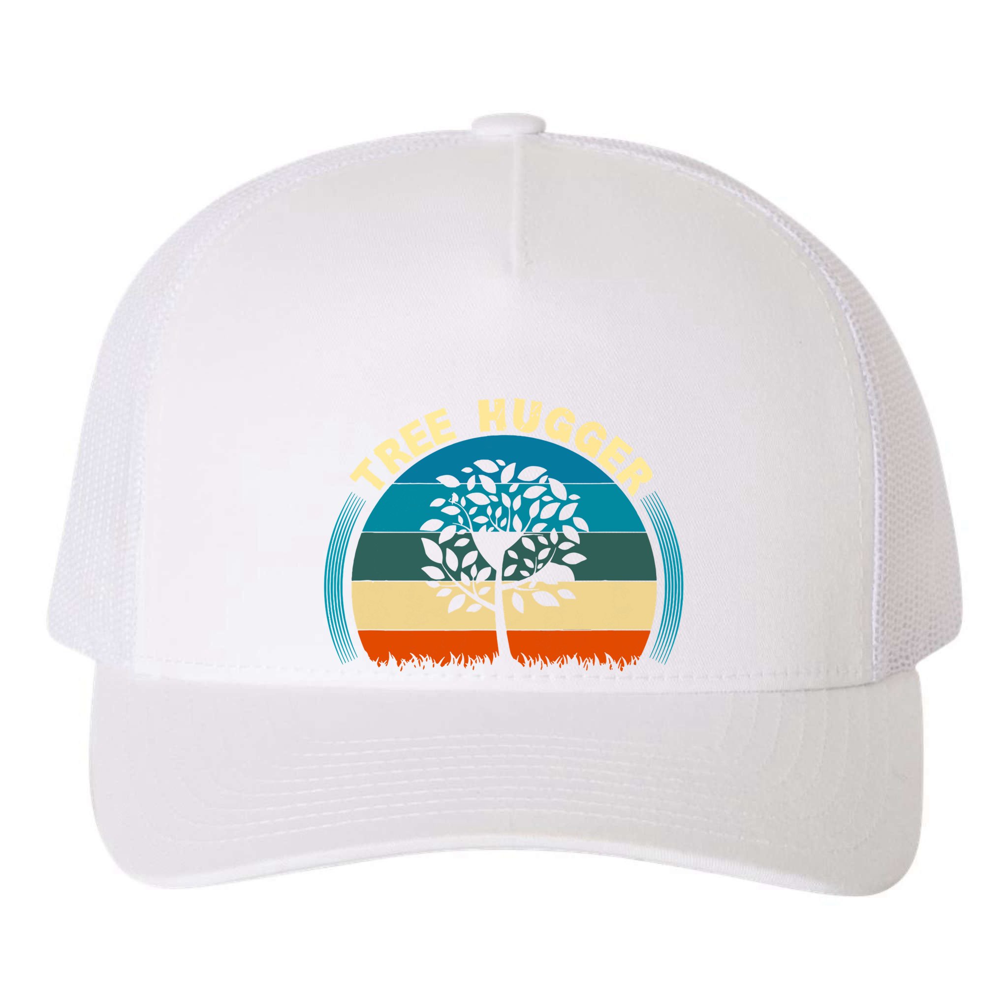 Nature Lovers Earth Environmentalist Tree Hugger Sunset Yupoong Adult 5-Panel Trucker Hat