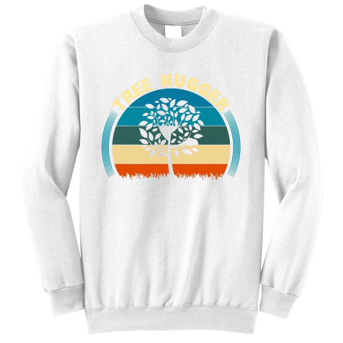 Nature Lovers Earth Environmentalist Tree Hugger Sunset Sweatshirt