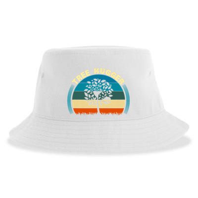 Nature Lovers Earth Environmentalist Tree Hugger Sunset Sustainable Bucket Hat