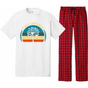 Nature Lovers Earth Environmentalist Tree Hugger Sunset Pajama Set