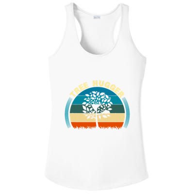 Nature Lovers Earth Environmentalist Tree Hugger Sunset Ladies PosiCharge Competitor Racerback Tank