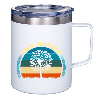 Nature Lovers Earth Environmentalist Tree Hugger Sunset 12oz Stainless Steel Coffee Mug