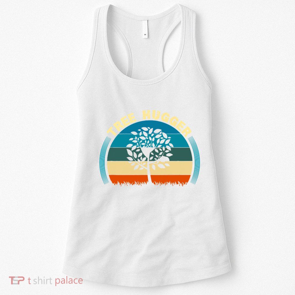Nature Lovers Earth Environmentalist Tree Hugger Sunset Womens Tank Top