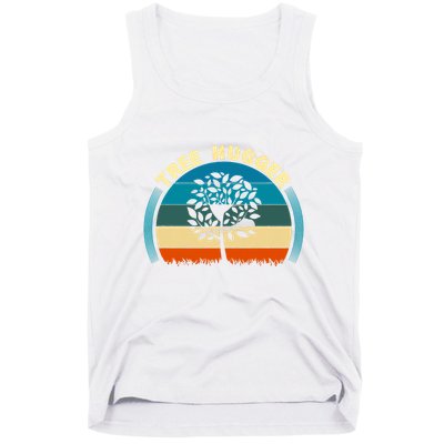 Nature Lovers Earth Environmentalist Tree Hugger Sunset Tank Top