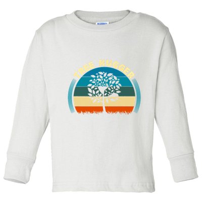 Nature Lovers Earth Environmentalist Tree Hugger Sunset Toddler Long Sleeve Shirt